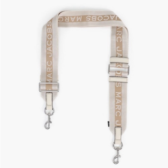 Marc Jacobs Accessories - New Marc Jacobs Cream and White Logo Strap